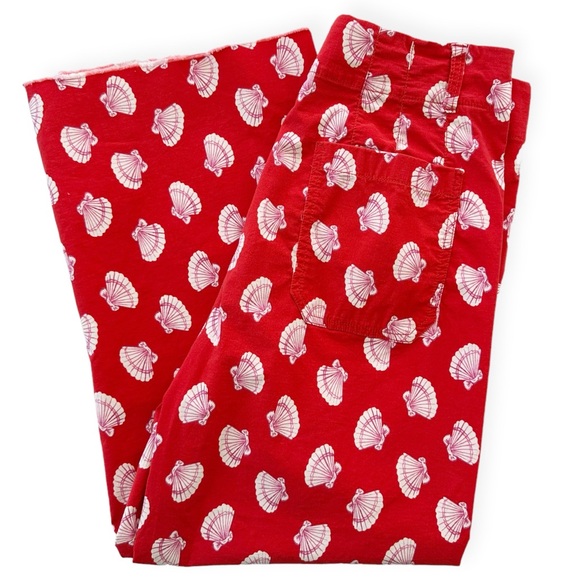 Anthropologie | Maeve • The Colette Red Sea Shell Pants - Picture 6 of 15